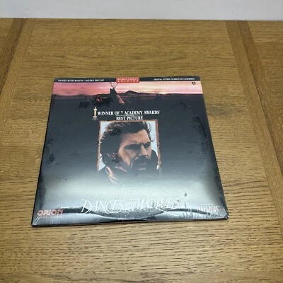 Dances with Wolves Widescreen 2 Discs Laserdisc LD - Kevin Costner Best Picture - Image 1 of 3