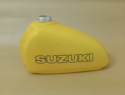 Suzuki RM250 RM250 C2 1978 1/2 Aluminium Yellow Paint Fuel Petrol Gas Tank - Imagem 1 de 4
