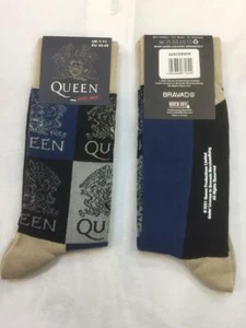 CALCETINES DE HOMBRE CON LICENCIA OFICIAL - QUEEN - CREST BLOCKS TALLA 7/11 - Imagen 1 de 2