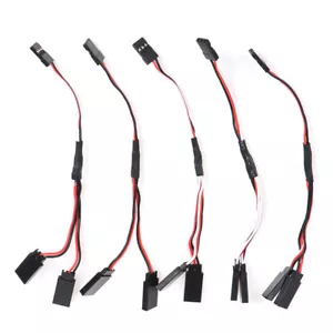 5Pcs 15cm Y Style Servo RC Extension Lead Wire Cord Cable For JR Futaba^ ❤3 - Picture 1 of 12