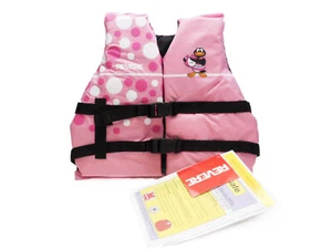 Girls Youth Life Jacket Boat Swimming Swim Vest PFD 50-90 lbs - Picture 1 of 1