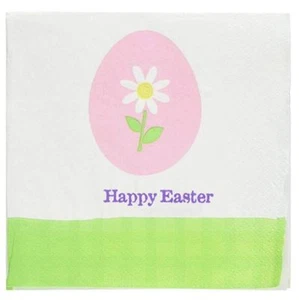 Amscan Easter Eggstravaganza Paper Beverage Napkins 30 Count - Picture 1 of 2