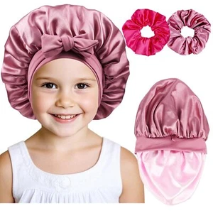 Kids Bonnets for Girls Silk Bonnet for KidsToddler Bonnet for Sleeping Rose Gold - Picture 1 of 7