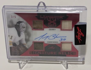 2023 Leaf Ultimate X Signature Relic Red GERRY CHEEVERS UXSR-GC1 #'d 3/5 - Bild 1 von 2