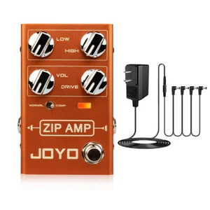 JOYO Compressor Overdrive Pedal Simulate Amplifier AMP Effect + 9V Power Adapter - Picture 1 of 14