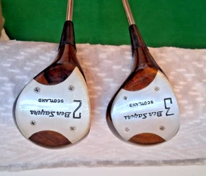 A Pair of Ben Sayers Top Scot Left Hand (Wooden) 2 & 3 Woods - Picture 1 of 21