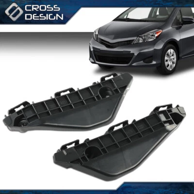 New Pair Front Bumper Retainer Bracket Fit For Toyota Yaris Hatchback 2013-2016 Foto 1 de 4