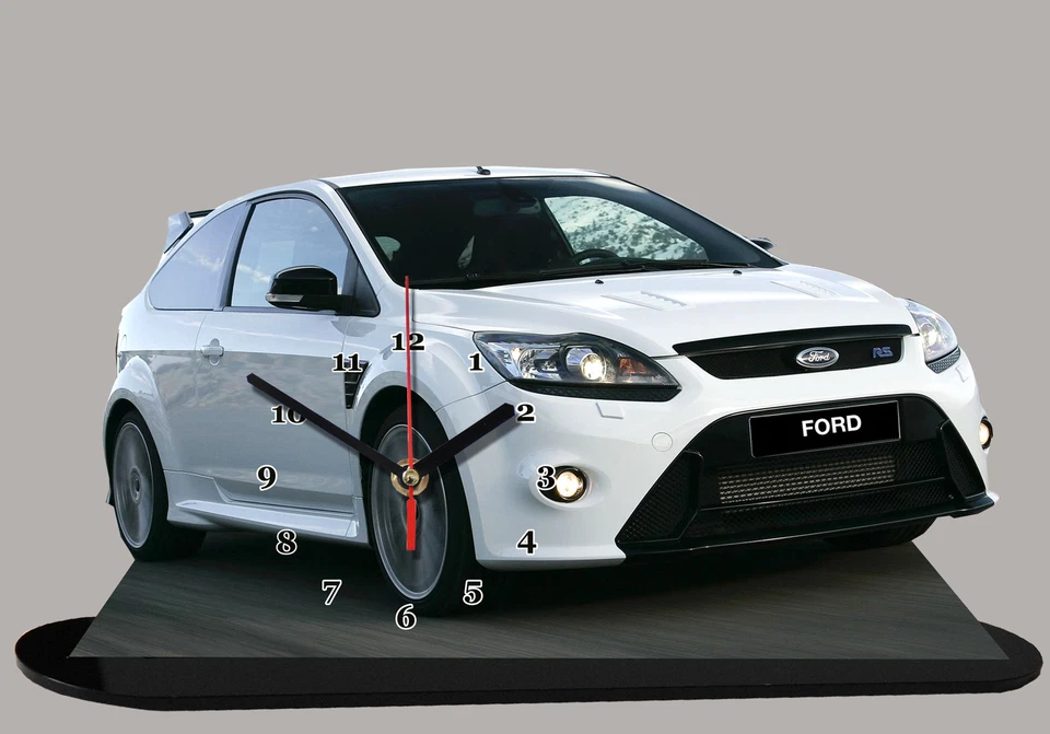 AUTO MINIATURA, FORD FOCUS RS BIANCO- 01, AUTO IN OROLOGIO MINIATURA - Immagine 1 di 1