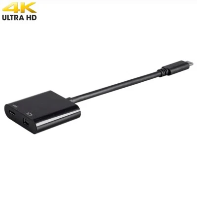 USB-C to Mini Display Port & USB Type C PD 60W Adapter Converter Cable MacBook - Image 1 of 4