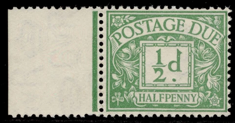 GB GV SG D10, ½d emerald, NH MINT Cover