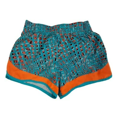 Pantalones Cortos de Correr Reebok 6 Niñas Forrados Azul y Coral Cintura Elástica Foto 1 de 4