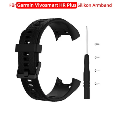 Silikon Uhrenarmband Für Garmin Vivosmart HR Plus Sport Fitness Tracker Armband - Bild 1 von 4