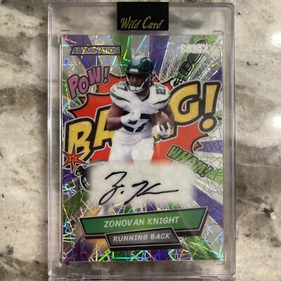Zonovan Knight Rookie 2022 Wild Card COMIX BANG RC Auto 3/4 #AC-46 New York Jets - Image 1 of 4