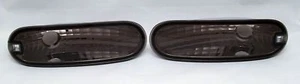 VW NEW BEETLE 98-05 CRYSTAL BLACK SMOKED FRONT INDICATORS REPEATERS - Picture 1 of 1