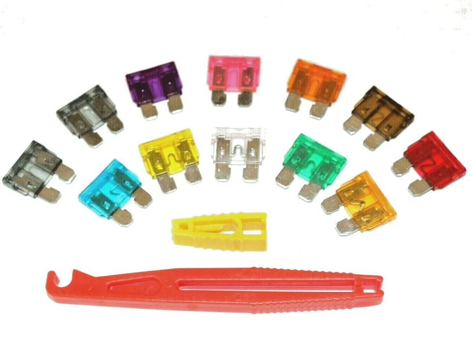 Standard Blade Fuses 1A 2A 3A 4A 5A 7.5A 10A 15A 20A 25A 30A 40A Auto Car Van
