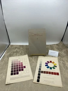 Munsell Manuel Of Color By FG Cooper 1941- Including 2 Student Color Chart a - Picture 1 of 9