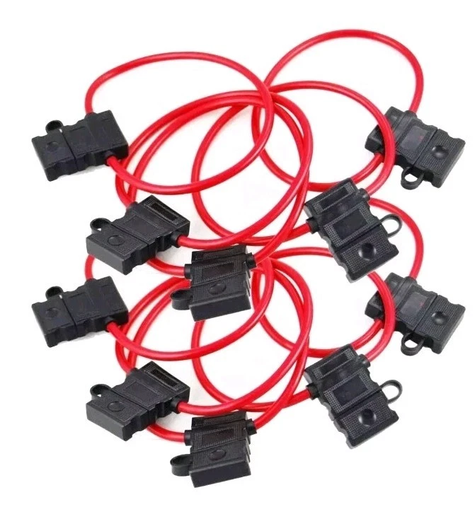 10 pcs 12 Gauge ATC Heavy Duty Fuse Holder Car Audio 12 Volt Automotive 15a 20a  - Image 1 of 1