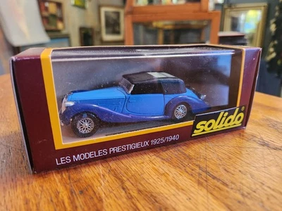 Solido Age D'Or Prestige 1939 DELAHAYE 135M FIGONI 1/43 Литая под давлением в оригинальной коробке - Изображение 1 из 4