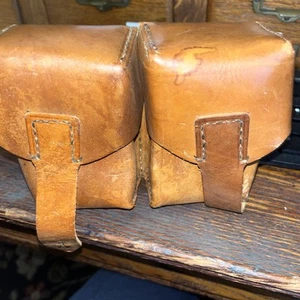 Double leather ammo pouch M48 Yugoslavia army - Picture 1 of 4
