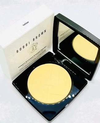 Bobbi Brown Vitamin Enriched Pressed Powder Yellow 8g/.28oz Full Size New Boxed  - Image 1 of 4