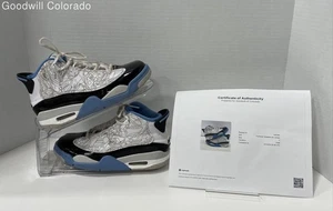 Authentic Nike Air Jordan Dub Zero University White Sneakers Kids Size 5 - Picture 1 of 8