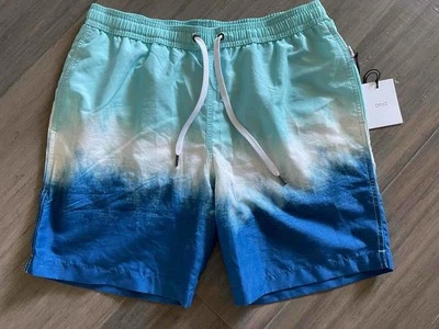 NUEVO $175 BAÑADOR ONIA CHARLES 7" SHORTS DIP DYE REEF AZUL TALLA MEDIANA NUEVO CON ETIQUETAS Foto 1 de 3