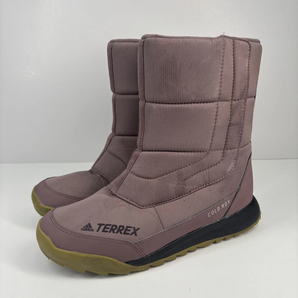 Adidas Terrex Choleah COLD.RDY Women’s 7.5 Mauve Insulated Slip-On Hiking Boots - Image 1 of 4