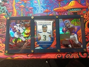 2-2015 Panini R's & Stars #SS2 & 1-2012 Contenders Russell Wilson incassato  - Foto 1 di 2