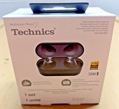Technics EAH-AZ40M2-K / EAHAZ40M2K True Wireless Noise Cancelling Earbuds II - Image 1 of 2