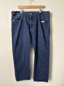 Jeans Levi's Para Hombre 40x30 Azul 501 Original Botón Mosca Lavado Oscuro Denim Índigo - Imagen 1 de 4
