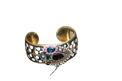 Pulsera Lucky Brand Tono Dorado Puño Punto Madreperla Cristal Damas Foto 1 de 4