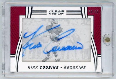 eBay 1/1 Kirk Cousins 2026 Panini Clear Vision On-Card Auto #2 Autograph #ed /50 - Image 1 of 3