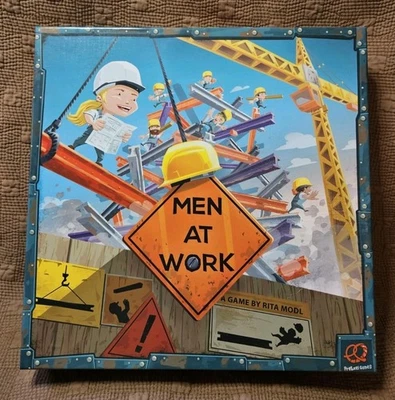 100% Complete Men At Work Game 2018 Pretzel Games by Rita Modl Played Once Nice! - Image 1 of 4