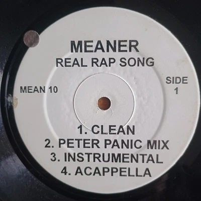 Meaner / Mc Geronimo – Real Rap Song / Unstoppable 12" US-PRESS VG - Bild 1 von 2