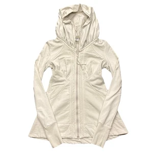 Chaqueta con Capucha Prairie Underground Para Mujer Capa Cremallera Longline Off White Talla M - Imagen 1 de 16