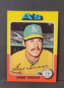 1975 Topps Set-Break #535 Gene Tenace Oakland Athletics A's casi nuevo - Imagen 1 de 10