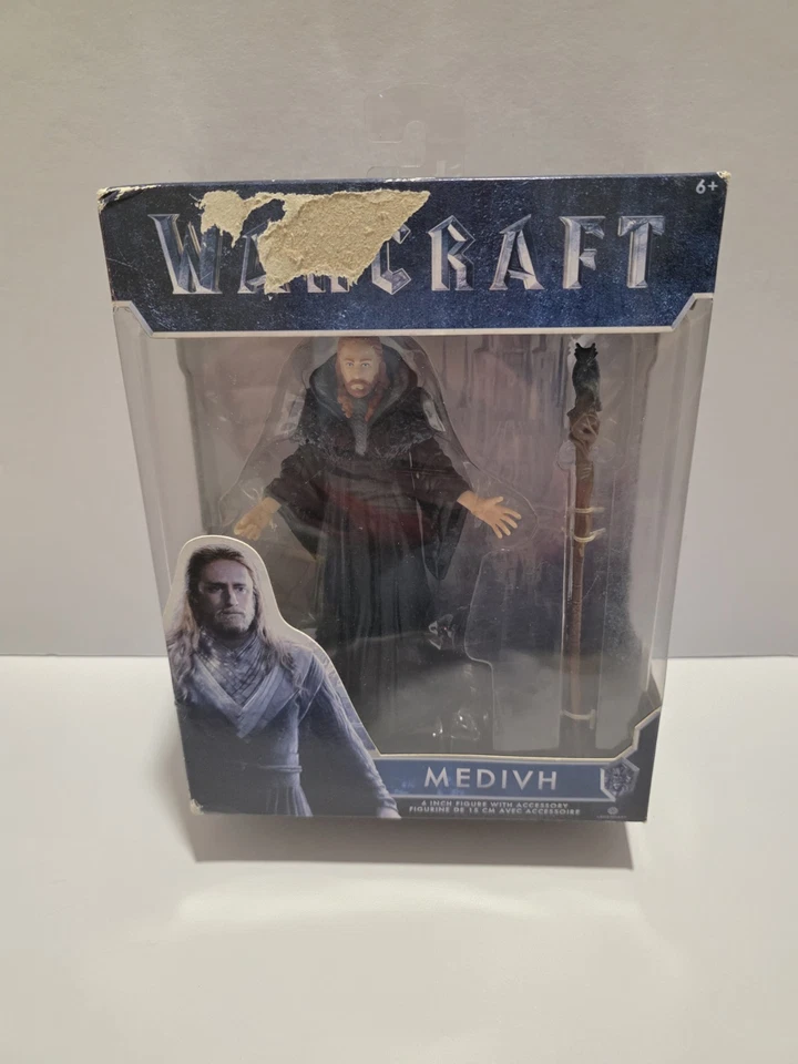 Figura de acción de la película Warcraft MEDIVH 6" Wizard con Staff Jakks Pacific 2016 Foto 1 de 1