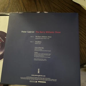 RARE PETER GABRIEL The Barry Williams Show 7” Vinyl W/ Cloudless PHSV13 NM - Picture 1 of 8