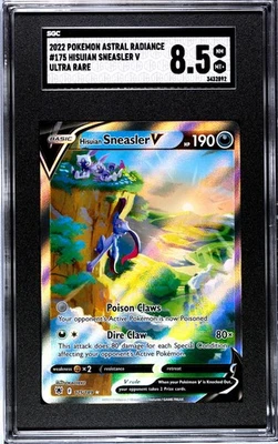 2022 Pokemon SWSH Astral Radiance Hisuian Sneasler V #175/189 SGC Graded 8.5 - Image 1 of 2