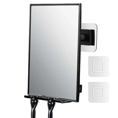 Shower Mirror for Shaving Fogless w/Razor Holders 360°Rotation Adjustable Mirror - Image 1 of 4