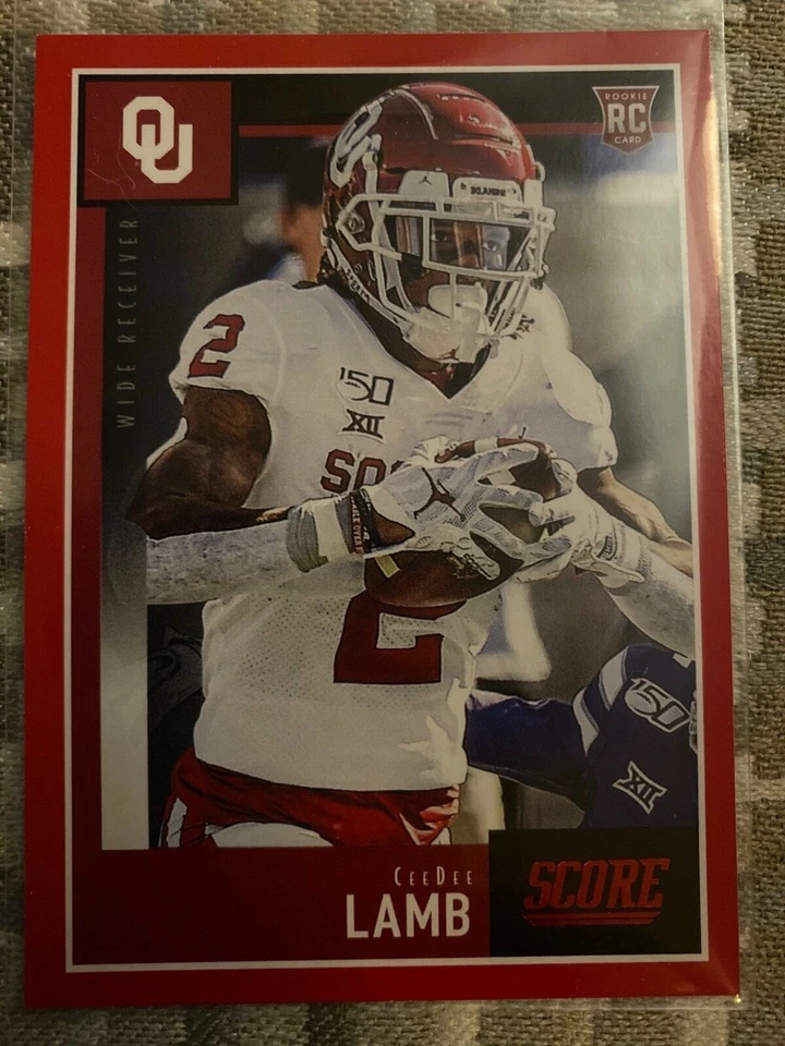 2020 Score CEEDEE LAMB # 416 Red Parallel ROOKIE🔥🔥🔥 Cowboys MINT - Image 1 of 2