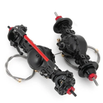 Metall Vorderachse & Hinterachse Achse für Tamiya Truck RC 1:14 LKW Tractor Auto - Bild 1 von 4