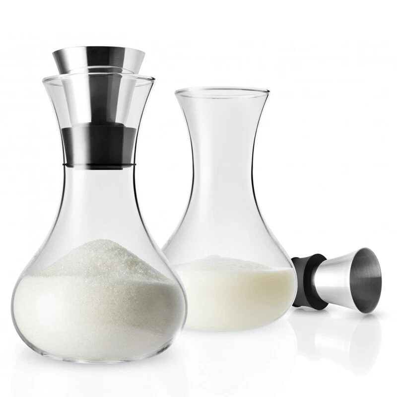 Set Lattiera & Zuccheriera In Vetro e Acciaio Inox - Eva Solo - Immagine 1 di 2