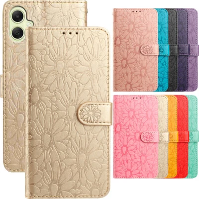 Case for Nokia G42 C300 XR21 C12 C22 C32 Daisy Leather Wallet Case Phone Cover - Image 1 of 4