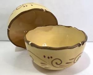Home Trends Villa Italiana Set di ciotole in ceramica due colori giallo - Foto 1 di 10