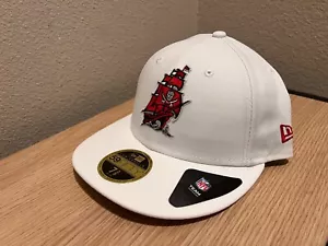 TAMPA BAY BUCCANEERS NEW ERA 59FIFTY OMAHA WHITE FITTED HAT SIZE 7 3/8 - Picture 1 of 7