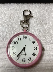 Clip on Pocket Watches Analog Quartz Keychain Pendant Watch read, description - Picture 1 of 6