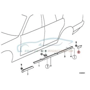 Original BMW 51131978196 - Abdeckung rechts 5er - Bild 1 von 3