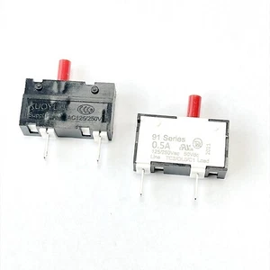 Interruptor de sobrecarga de disyuntor miniatura KUOYUH serie 91 0.5A 125/250Vac 50Vdc - Imagen 1 de 3