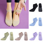 Multi Color Backless Yoga Socks Ballet Dance Barefoot Workout Sports Socks Blue